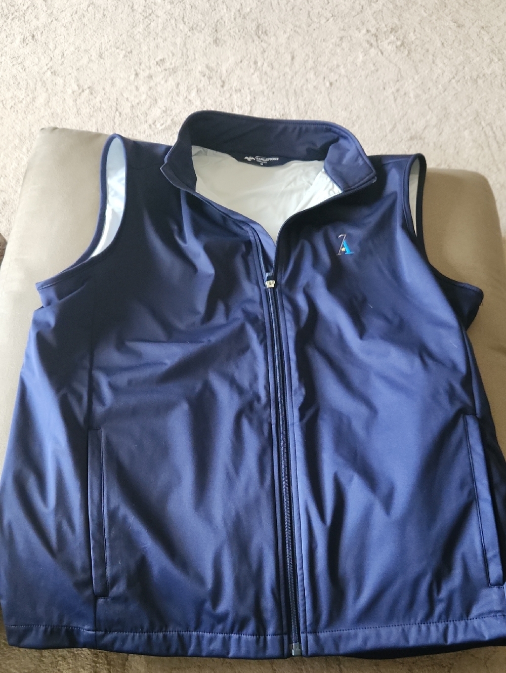Nautica Men's Navy Full-Zip Performance Vest